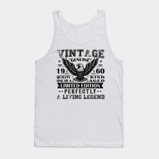 Vintage Made In 1960 Patriotic Legendary 64th Birthday Tank Top